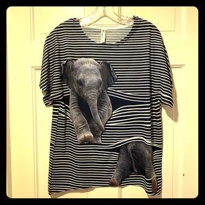 🐘 Sublivie Elephant Shirt, small